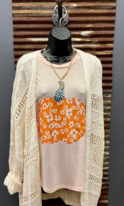 Floral Pumpkin Tee