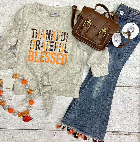 Thankful Grateful Blessed Top