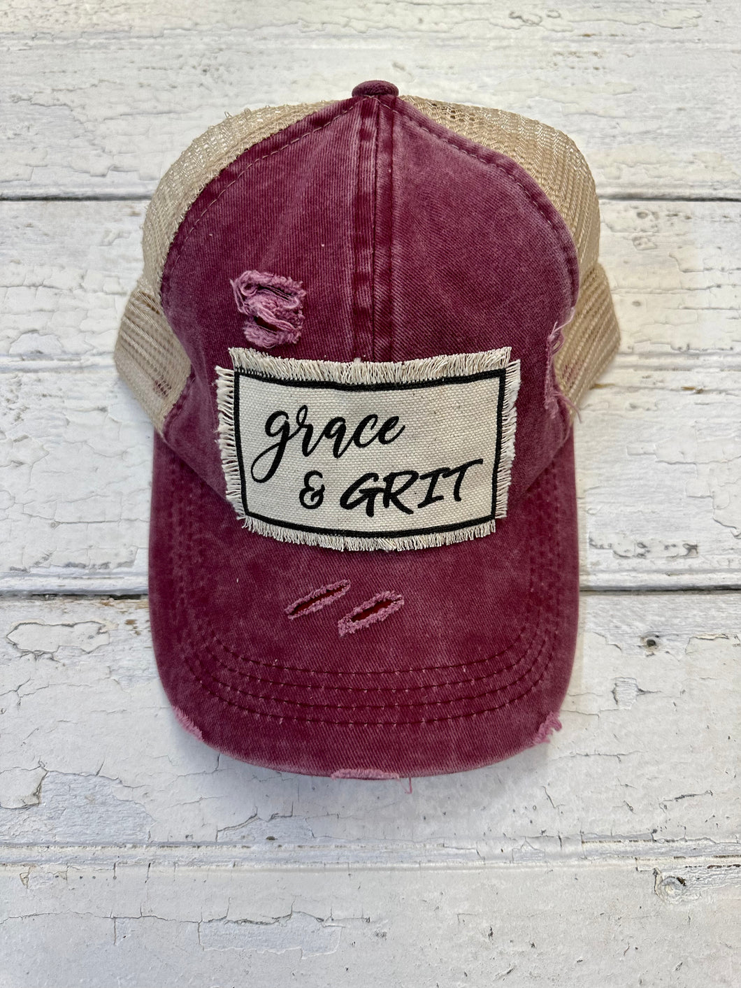 Grace & Grit Ponytail Trucker