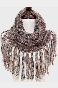 Fringe Two Tone Scarf