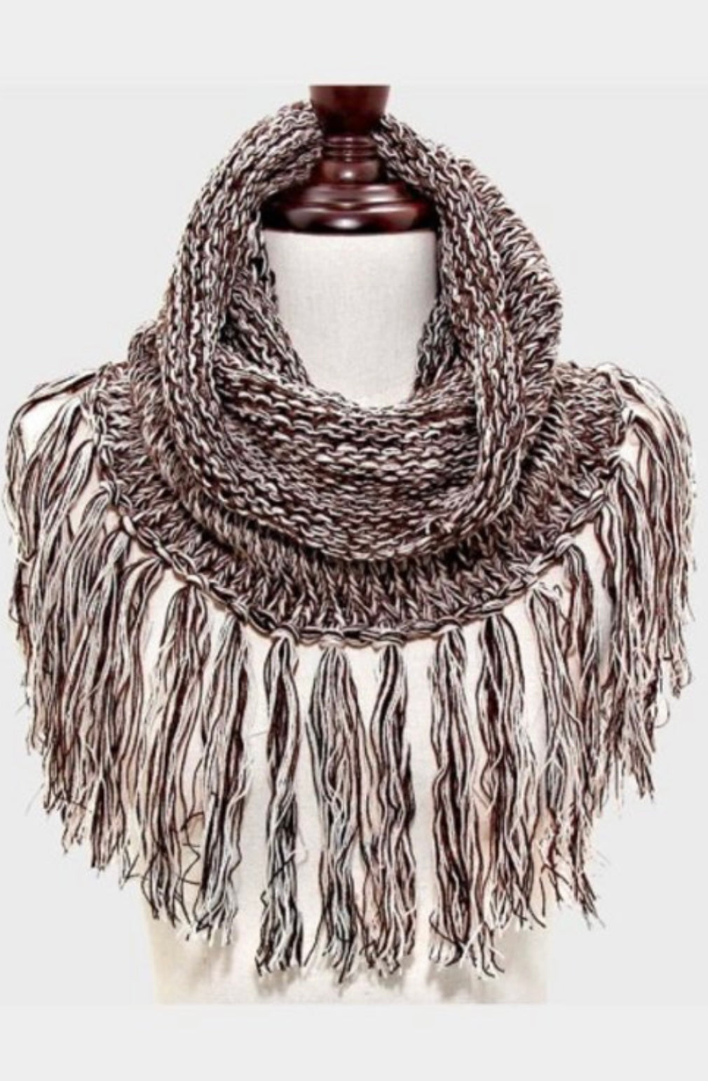 Fringe Two Tone Scarf