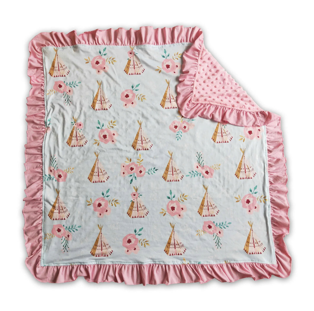 Teepee Floral Minky