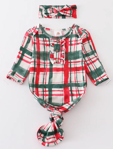 Red & Green Plaid Gown