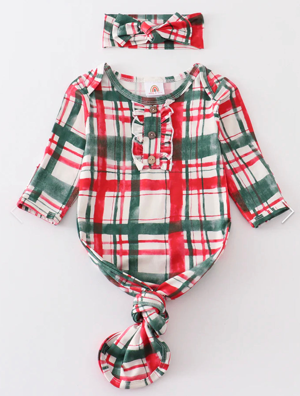 Red & Green Plaid Gown