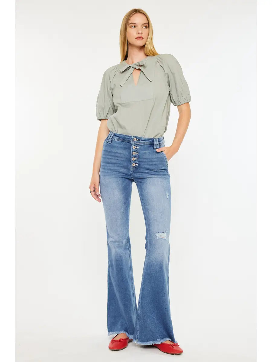 Kancan High Rise Flare Jeans