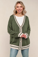 Load image into Gallery viewer, Olive Button Cardigan