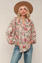 Load image into Gallery viewer, Floral Woven Blouse