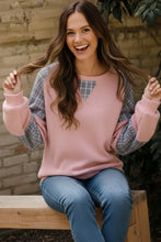 Load image into Gallery viewer, Blush Thermal Plaid Pullover