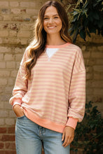 Load image into Gallery viewer, Peach Stripe Pullover