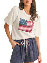 Load image into Gallery viewer, American Flag Patch Knit Top
