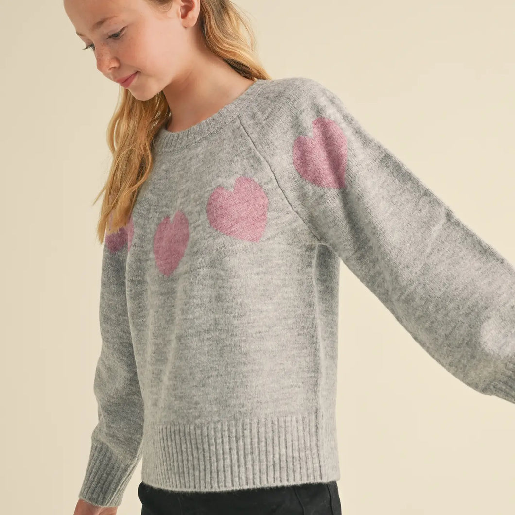 Heart Raglan Sweater