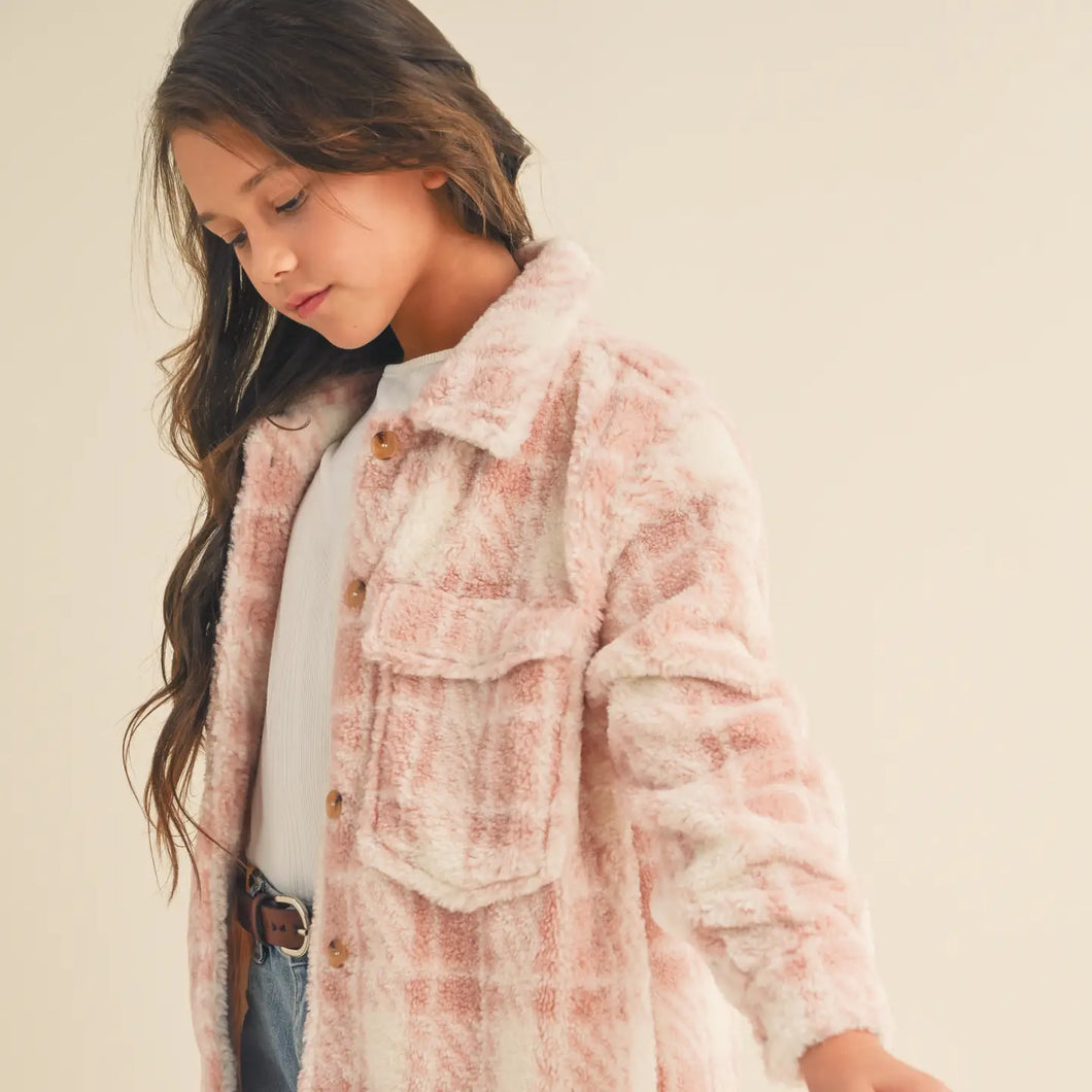 Tween Plaid Shacket