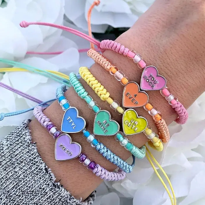 Conversation Hearts Bracelet