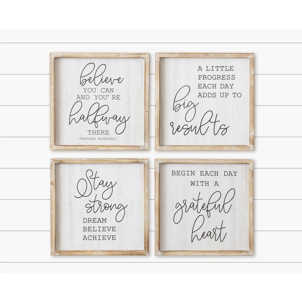 Inspirational Quote Signs