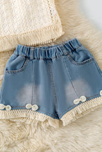 Load image into Gallery viewer, Lace &amp; Bow Detail Shorts