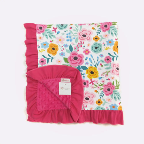 Vivid Blossom Blanket