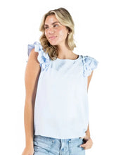 Load image into Gallery viewer, Blue Coquette Top
