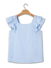 Load image into Gallery viewer, Blue Coquette Top