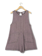 Load image into Gallery viewer, Gray Washed Pocket Romper