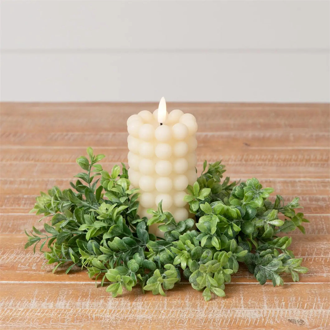 LED Cream Bubble Candle