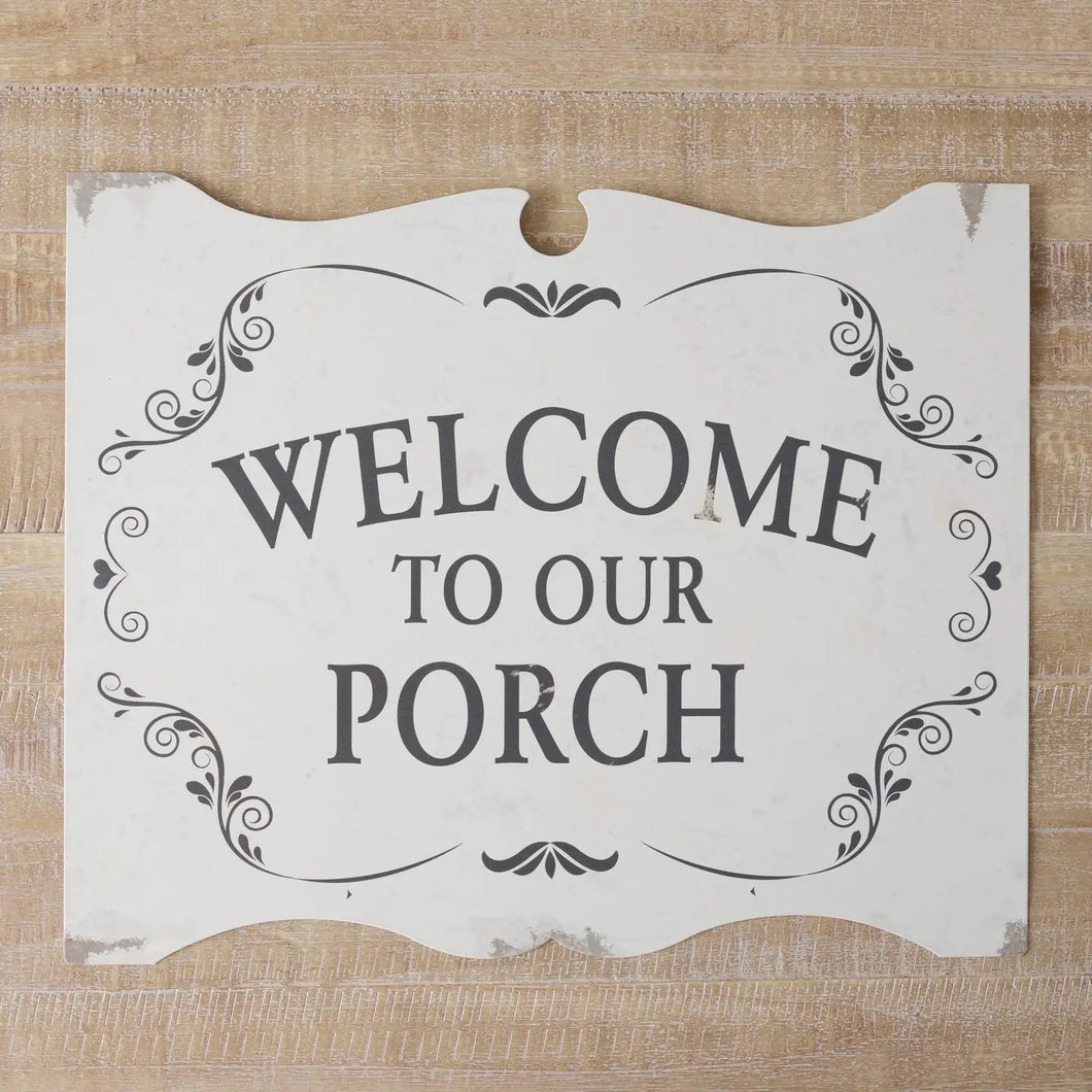 Welcome to our Porch Sign