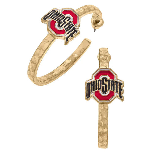 Ohio State Logo Hoop Earrings