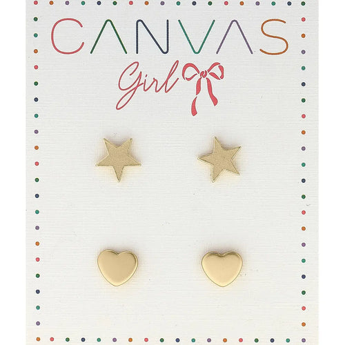 Star & Heart Kids Earrings
