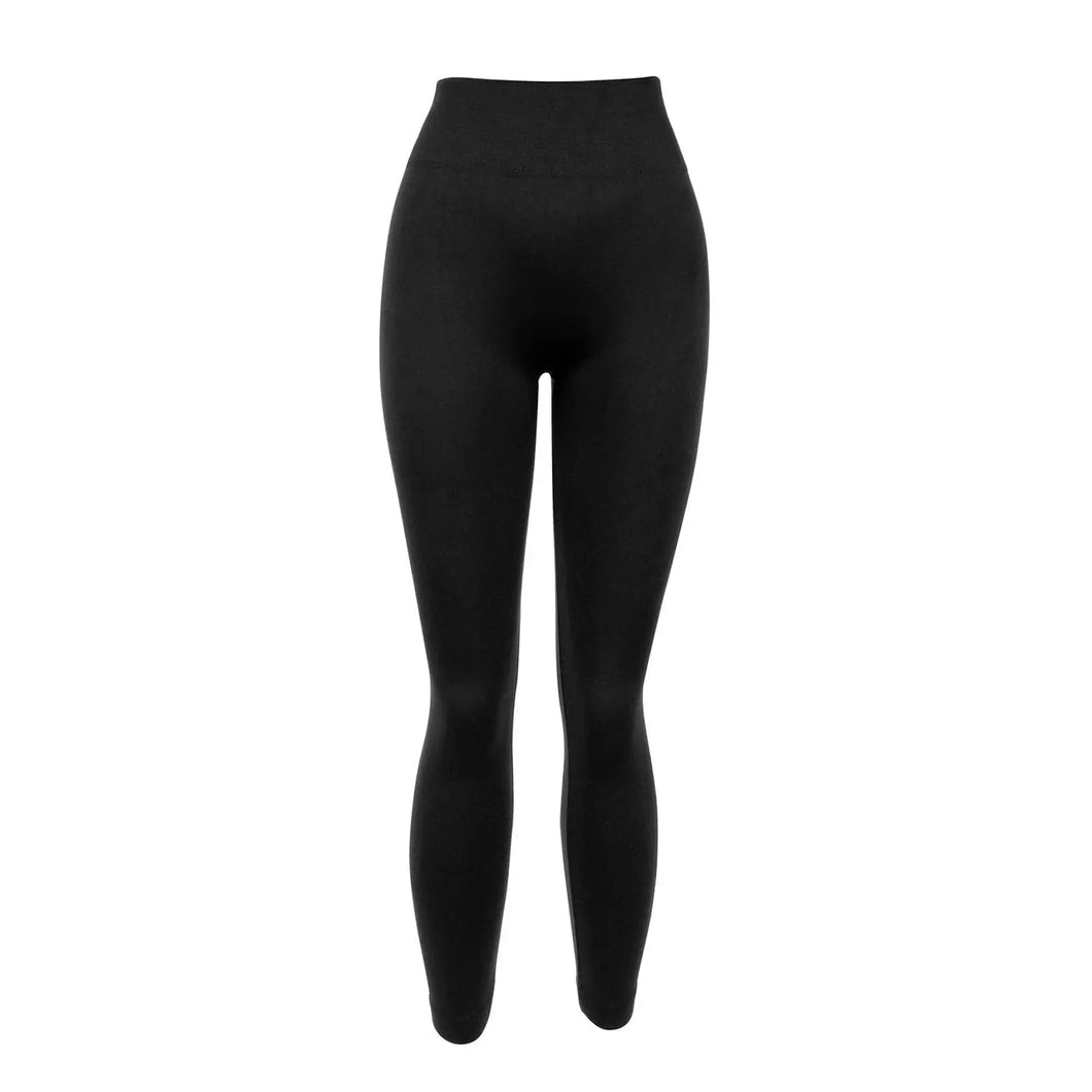 Black Fleece Lined Leggings