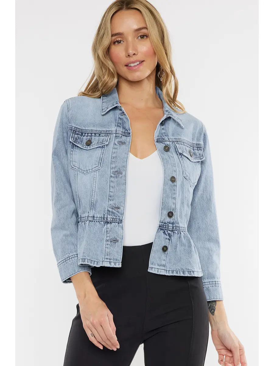 Kancan Light Wash Denim Jacket