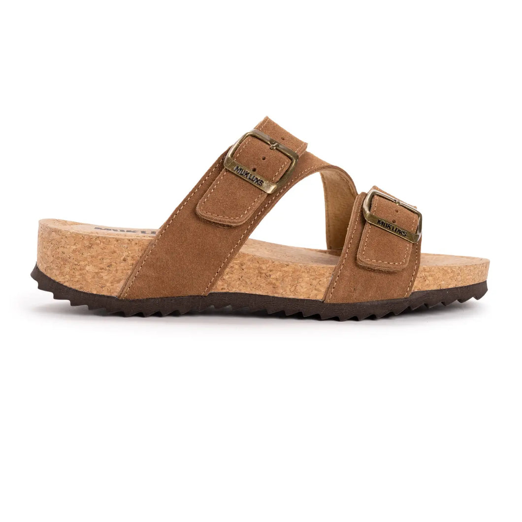 Cognac Poppy Suede Sandal