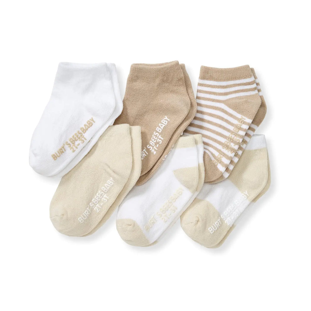 Oat Ankle Socks- 6 pack