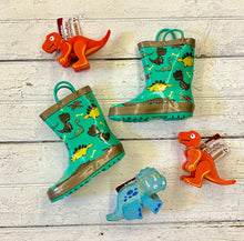 Load image into Gallery viewer, Dinosaur Rain Boots