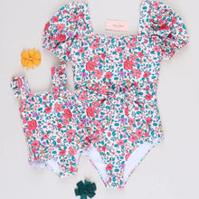 Load image into Gallery viewer, Floral Ruffle Swimsuit