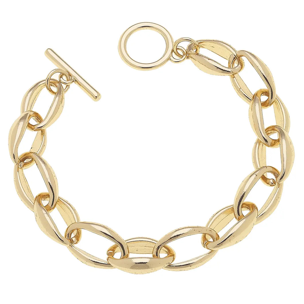 Micah Chain Link Toggle Bracelet