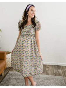 Floral Smocked Mommy & Me Dress