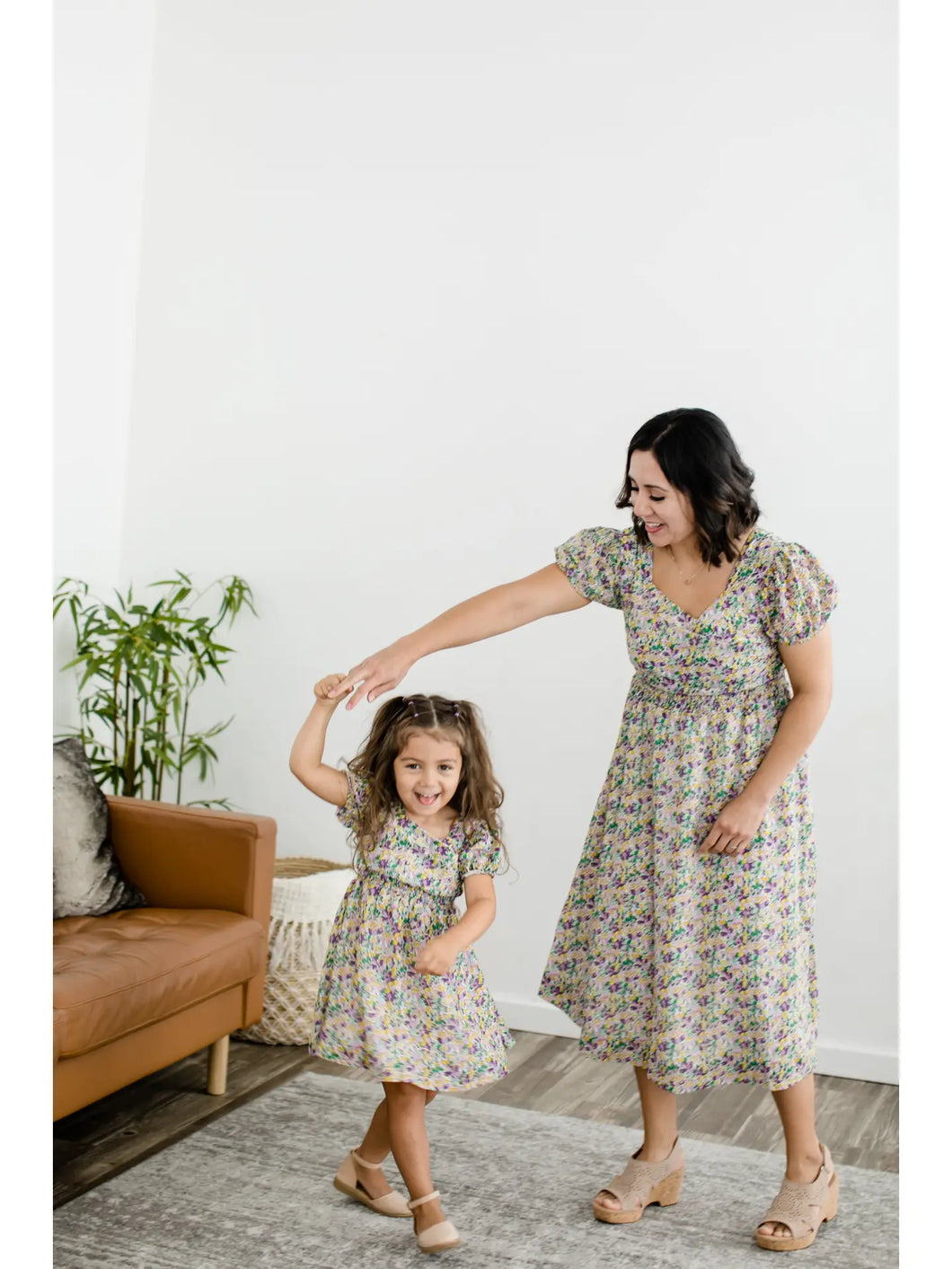 Floral Smocked Mommy & Me Dress
