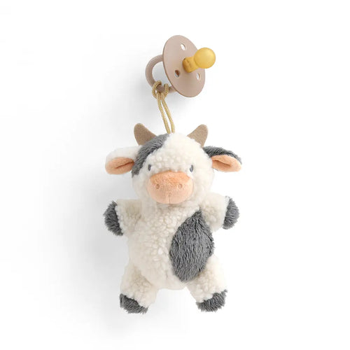 Cow Bitzy Pal & Natural Pacifier