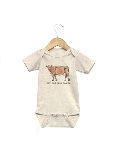 Raised in A Barn Onesie