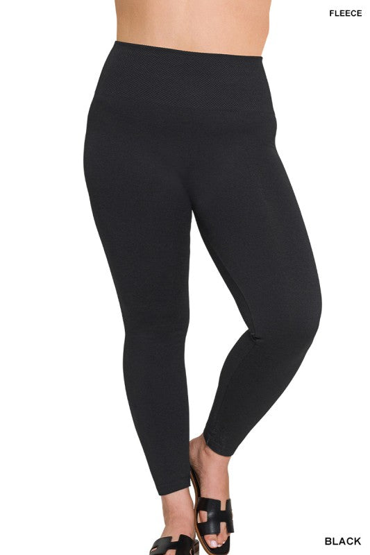 Tummy Control Fleece Leggings PLUS
