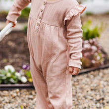 Load image into Gallery viewer, Ribbed Pointelle Romper