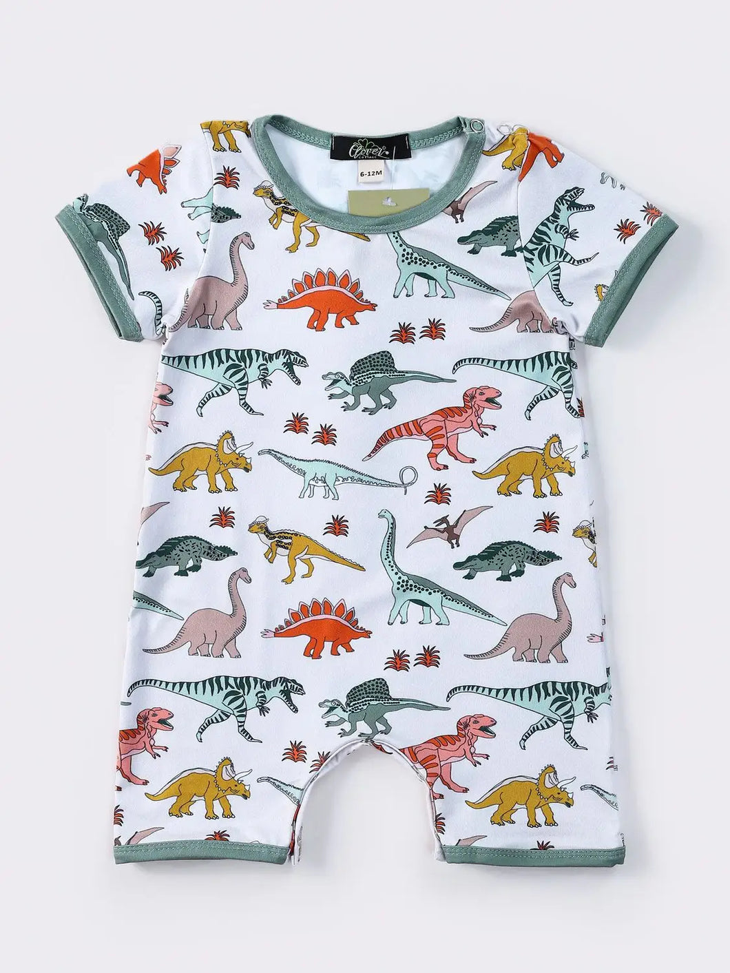 Dinosaur Shorts Romper