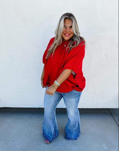 Red Blakely Poncho
