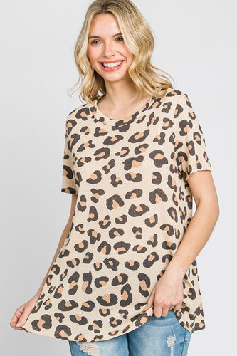 Leopard Print Tunic Top