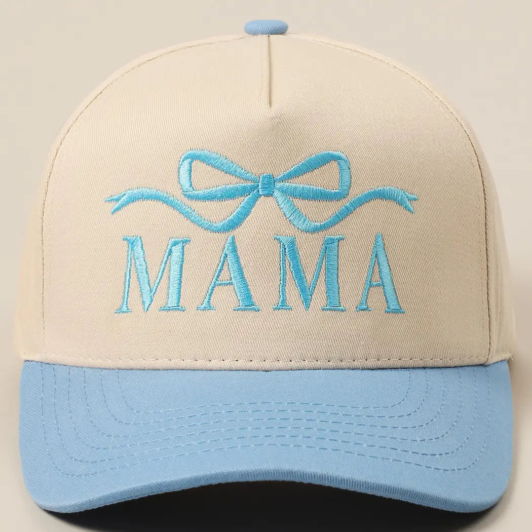 Sky Blue Mama Ribbon Hat