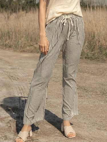 Stripe Wide Leg Pants