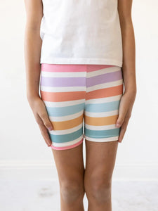Spring Stipe Twirl Shorts