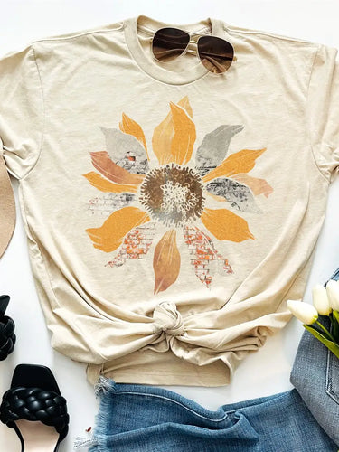 Grunge Sunflower Tee