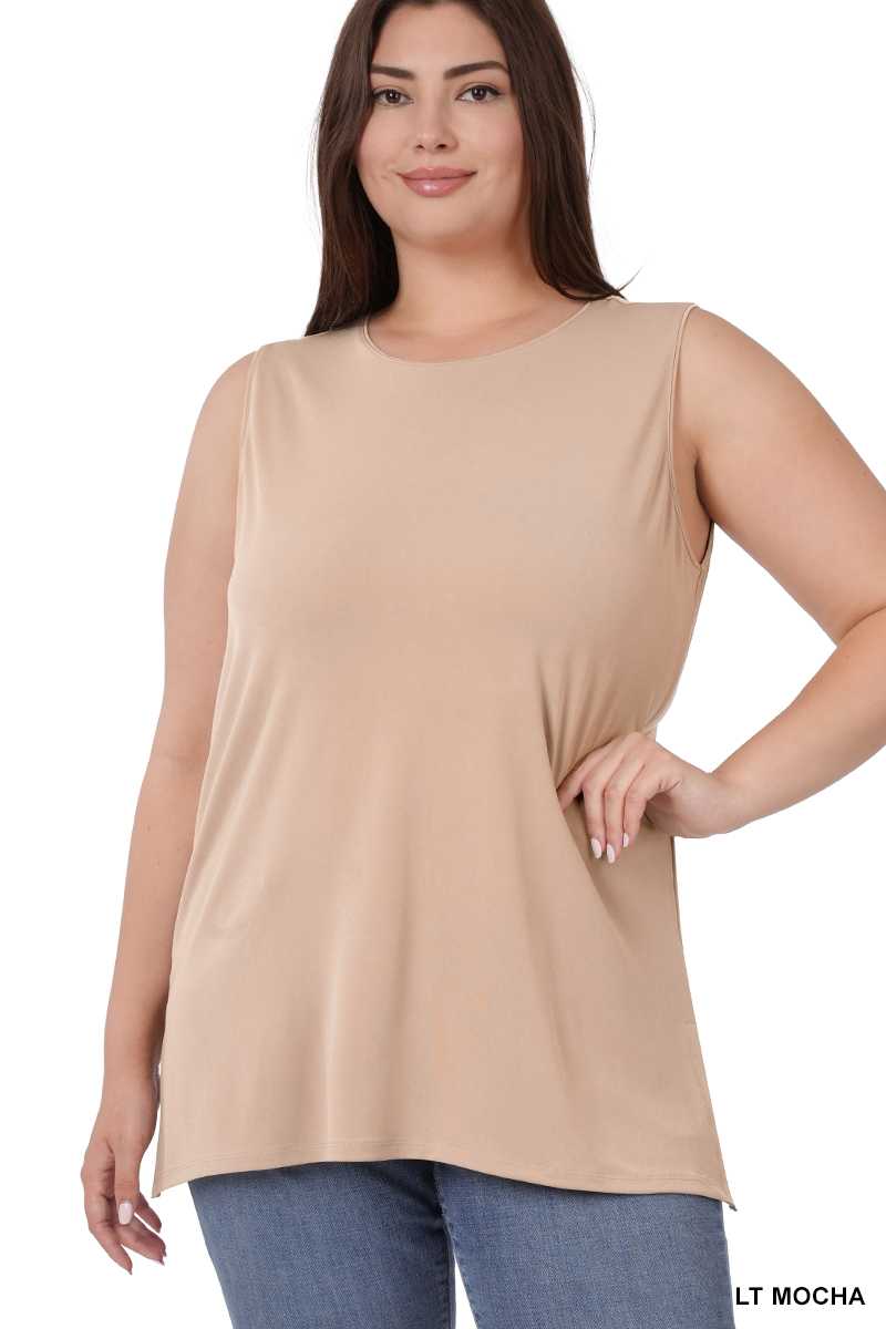 Mocha Sleeveless Top