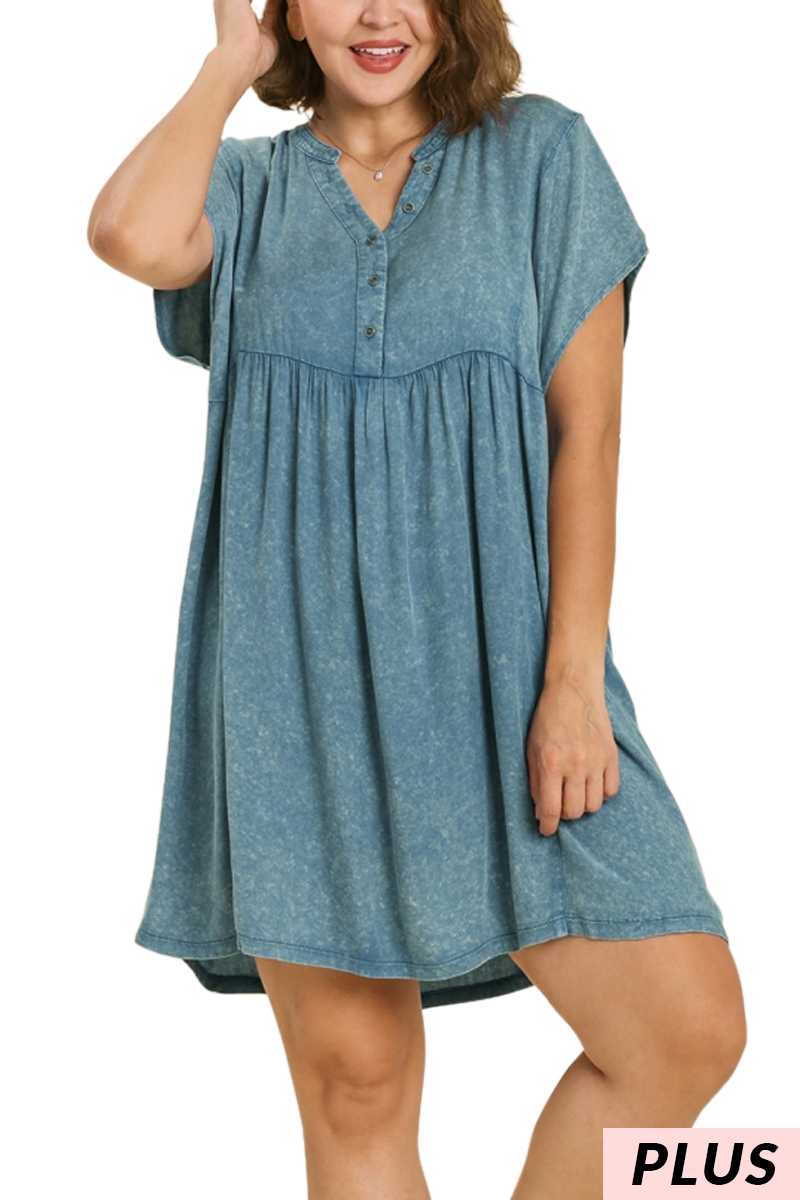 Denim Mineral Wash Dress