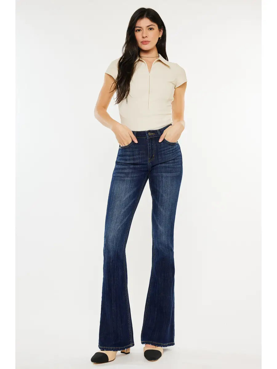 Kancan Mid Rise Flare Jeans